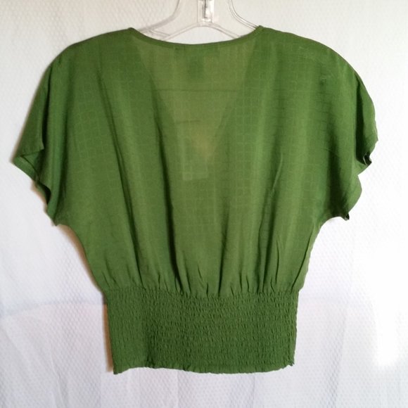 Planet Gold Cactus Explorer Emerald Green Dolman Short Sleeve size XS NW… - Picture 2 of 4